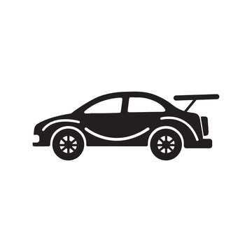 Best quality vehicle car icon | Black Vector illustration |