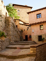 Fototapeta na wymiar Details of the streets of Albarracín, Teruel, Spain