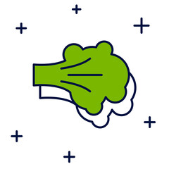 Filled outline Paint spray icon isolated on white background. Vector