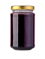 Cherry jam isolated