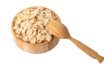 oat cereal in a wooden bowl