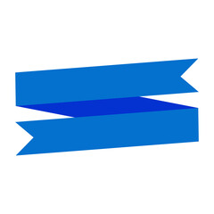 Fototapeta premium blue ribbon banner.