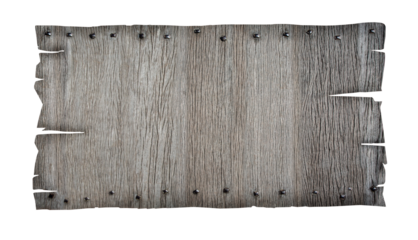 close up of an empty wooden sign