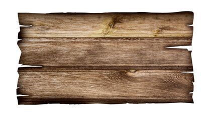 close up of an empty wooden sign