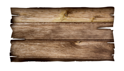 close up of an empty wooden sign