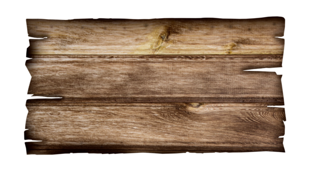 close up of an empty wooden sign