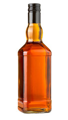 whiskey bottle on transparent background,
