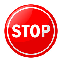 red stop sign, no sign icon.