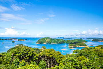 長崎県　船越展望所から望む風景
