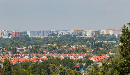 Obraz premium City center panorama - Cathedral - Lodz City - Poland