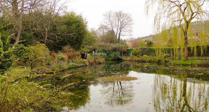 Lake In The Forest Lago Jardim De Cloud Monet França Europa Viagem Giverny Pintor