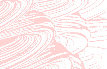 Grunge texture. Distress pink rough trace. Fabulou