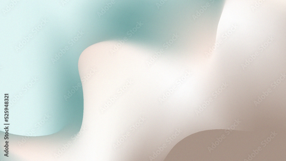 Wall mural Abstract grainy gradient background with waves