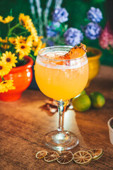 Cocktail de verano y platos