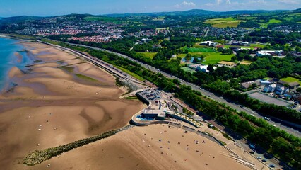 Colwyn Bay, Wales - aerial view