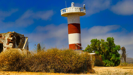 abandoned lighthouse in Baja
