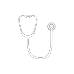 stethoscope vector icon symbol for breast cancer day