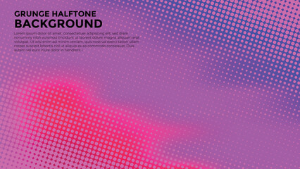 Abstract gradient Halftone grunge design background banner