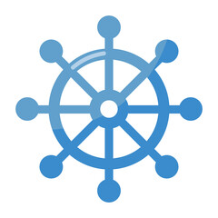 Fototapeta premium Rudder icon.