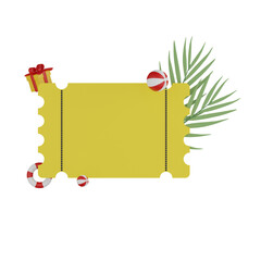 3d summer blank voucher