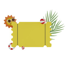 3d summer blank voucher