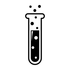 chemical test tubes icon.