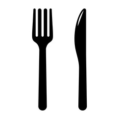 fork and knife icon.