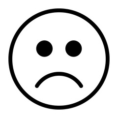 sad face of emoticons.