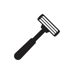 Shaving razor icon. Razor flat icon. isolated on white background.