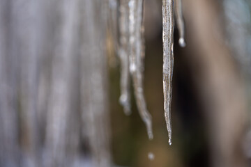 icicles on a roof
