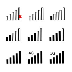 signal bar chart icon