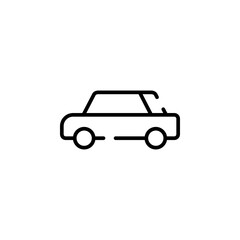 Car, Automobile, Transportation Dotted Line Icon Vector Illustration Logo Template. Suitable For Many Purposes.