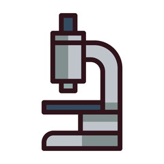 microscope isolated on white background