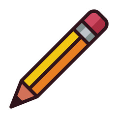 pencil isolated on white background