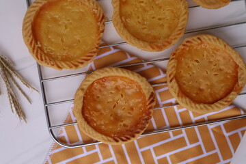 Milk Pie (Pie Susu) is a popular snack in Bali with a sweet and creamy taste.