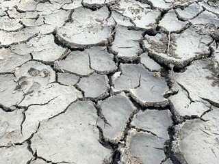 dry crack soil texture in country Thailand
