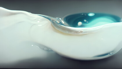 Liquid colorful or Milk Splash, Abstract fluid  luxury.3d render.