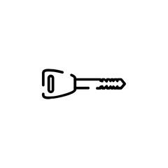 Key Dotted Line Icon Vector Illustration Logo Template. Suitable For Many Purposes.