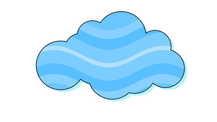Abstract Element Cute Cloud Pastel.