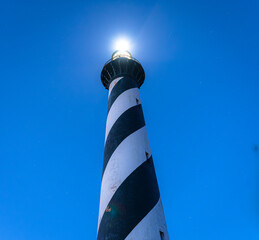 Cape Hatteras Lighthouse on Hatteras Island in the Outer Banks in the town of Buxton, North...