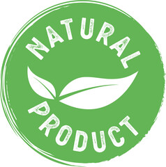 Organic, natural product logo or label.