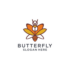 Butterfly logo icon vector image
