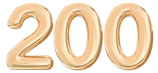 3d golden number 200