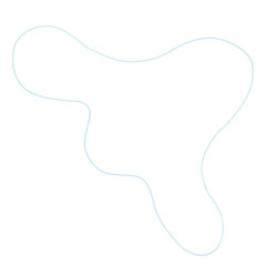 PNG. Blob doodle Abstract line art.
