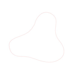 PNG. Blob doodle Abstract line art.