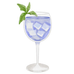 Watercolor cocktail.