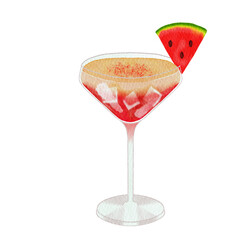 Watercolor cocktail.