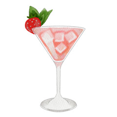 Watercolor cocktail.