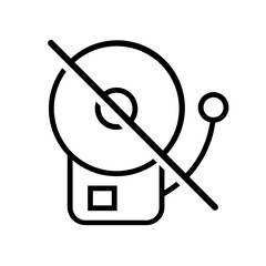 Silent School Bell Icon
