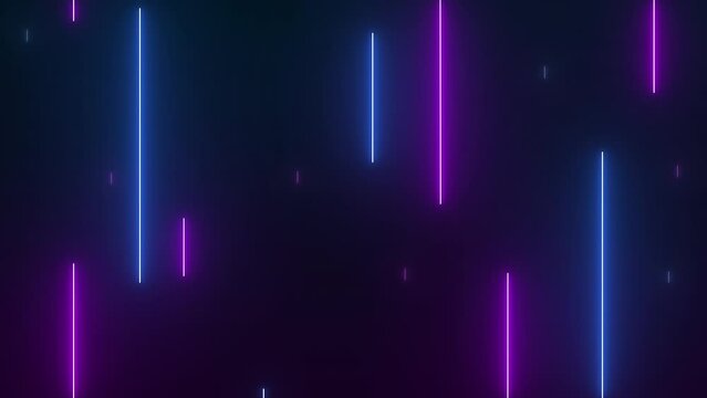 Neon lights effect background. 4K video seamless pattern looping. 